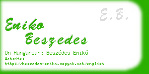eniko beszedes business card