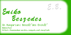 eniko beszedes business card